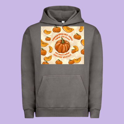 Pumpkin Spice Fall Leaves Urban Hoodie Designed By Tumblerdesignbyshophia