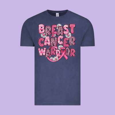 Breast Cancer Warrior Vintage Tee Designed By Jahusdesignshop