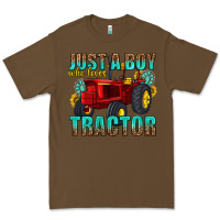 Cacao just a boy who loves tractor Premium Tee - texasbilliewilder