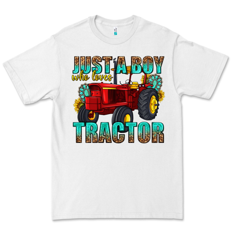 Just A Boy Who Loves Tractor Premium Tee by texasbilliewilder | Teevron