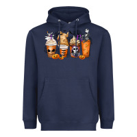 Navy nightmare coffee cups Heavyweight Hoodie - MaliasSmallBusiness