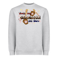 Heather Grey that's my grandson out there baseball Heavyweight Sweatshirt - JahusDesignShop