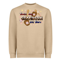 Mushroom that's my grandson out there baseball Heavyweight Sweatshirt - JahusDesignShop