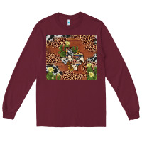 Burgundy texas cactus Long Sleeve Tee - AdoDesignShop