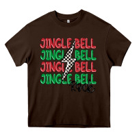 Chocolate Brown jingle bell rock Heavy Core Tee - MaliasSmallBusiness