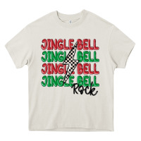 Cream jingle bell rock Heavy Core Tee - MaliasSmallBusiness