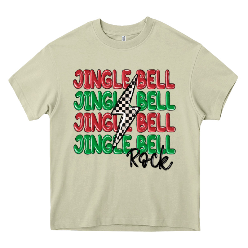 Jingle Bell Rock Heavy Core Tee by MaliasSmallBusiness | Teevron