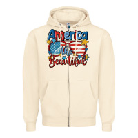 Sandshell america the beautiful Zipper Hoodie - MaliasSmallBusiness