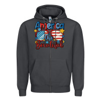 Smoke america the beautiful Zipper Hoodie - MaliasSmallBusiness