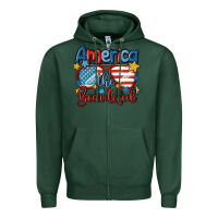 Sports Green america the beautiful Zipper Hoodie - MaliasSmallBusiness