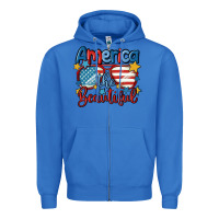 True Royal america the beautiful Zipper Hoodie - MaliasSmallBusiness