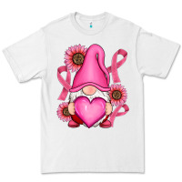 White Breast Cancer gnomes Premium Tee - RanaPortraitStore