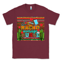Burgundy nacho average nurse with roses Classic Tee - AdoDesignShop