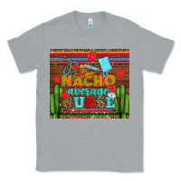 Heather Grey nacho average nurse with roses Classic Tee - AdoDesignShop
