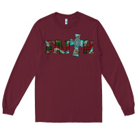 Burgundy faith christmas cross Long Sleeve Tee - AdoDesignShop