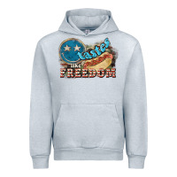 Heather Grey Tastes like freedom 4th of july Urban Hoodie - HowdyJamesFarm