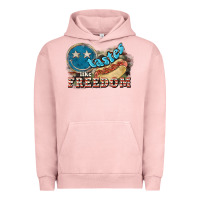 Pigment Salmon Tastes like freedom 4th of july Urban Hoodie - HowdyJamesFarm