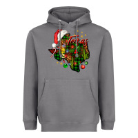 Storm Christmas Texas map Heavyweight Hoodie - NancyCooperArtShop