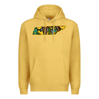 Antique Gold Western Tenessee Map Sunflower Pattern Premium Hoodie - Bettercallsaul