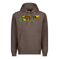 Coffee Western Tenessee Map Sunflower Pattern Premium Hoodie - Bettercallsaul