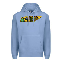 Colony Blue Western Tenessee Map Sunflower Pattern Premium Hoodie - Bettercallsaul
