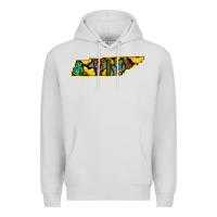 Dove Grey Western Tenessee Map Sunflower Pattern Premium Hoodie - Bettercallsaul
