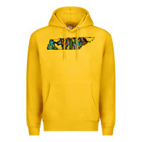 Lemon Western Tenessee Map Sunflower Pattern Premium Hoodie - Bettercallsaul