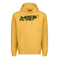 Mustard Western Tenessee Map Sunflower Pattern Premium Hoodie - Bettercallsaul