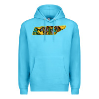 Ocean Blue Western Tenessee Map Sunflower Pattern Premium Hoodie - Bettercallsaul