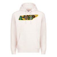 Pale Pink Western Tenessee Map Sunflower Pattern Premium Hoodie - Bettercallsaul