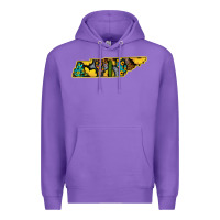 Purple Western Tenessee Map Sunflower Pattern Premium Hoodie - Bettercallsaul