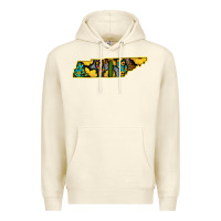 Sandshell Western Tenessee Map Sunflower Pattern Premium Hoodie - Bettercallsaul