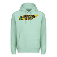 Seafoam Western Tenessee Map Sunflower Pattern Premium Hoodie - Bettercallsaul