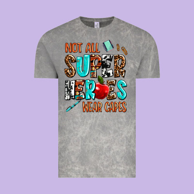 Not All Super Heroes Wear Capes Vintage Tee Designed By Adodesignshop