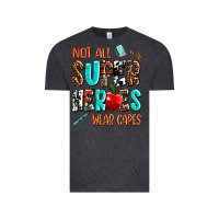 Vintage Black not all super heroes wear capes Vintage Tee - AdoDesignShop