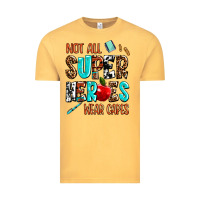 Vintage Mustard not all super heroes wear capes Vintage Tee - AdoDesignShop