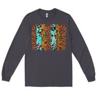 Smoke sunflower cactus leopard brushstroke Long Sleeve Tee - AdoDesignShop