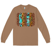 Toasted Coconut sunflower cactus leopard brushstroke Long Sleeve Tee - AdoDesignShop