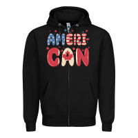 Black American Zipper Hoodie - MaliasSmallBusiness