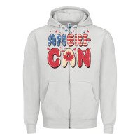 Dove Grey American Zipper Hoodie - MaliasSmallBusiness