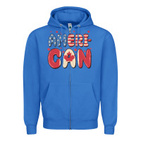 True Royal American Zipper Hoodie - MaliasSmallBusiness