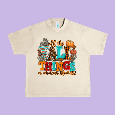 All The Fall Thıngs Or Whatever Urban Heavy Tee Designed By Adodesignshop