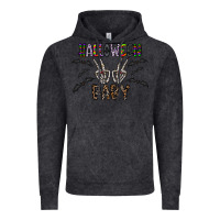 Vintage Black halloween baby Vintage Hoodie - CowhideDigitalArt