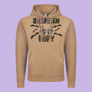 Halloween Baby Vintage Hoodie Designed By Cowhidedigitalart