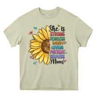 Mossy she is strong fearless warm loving mom Heavy Core Tee - MaliasSmallBusiness
