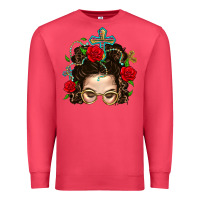 Cardinal Messy Bun Mom Faith And Rose Premium Sweatshirt - BundleAndBundleShop
