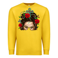 Lemon Messy Bun Mom Faith And Rose Premium Sweatshirt - BundleAndBundleShop