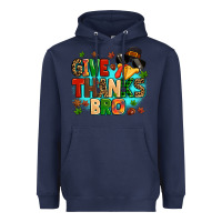 Navy give thanks bro Heavyweight Hoodie - MaliasSmallBusiness