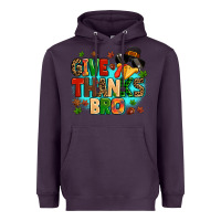Plum give thanks bro Heavyweight Hoodie - MaliasSmallBusiness