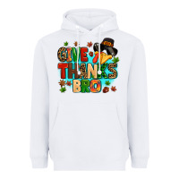 White give thanks bro Heavyweight Hoodie - MaliasSmallBusiness